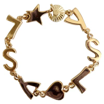 Pre-owned Saint Laurent Yves  1980s "ysl" Logo Bracelet In Multi
