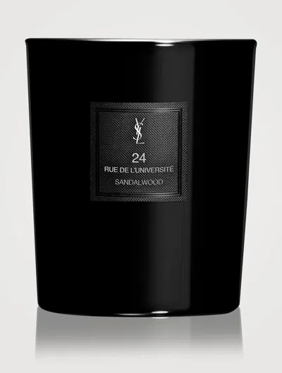 Saint Laurent Yves  24 Rue De L'universite Sandalwood 7.7 oz Scented Candle 3614274191998 In Multi