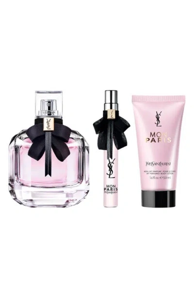 Saint Laurent Yves  3-piece Mon Paris Eau De Parfum Gift Set (limited Edition) $180 Value In No Colour