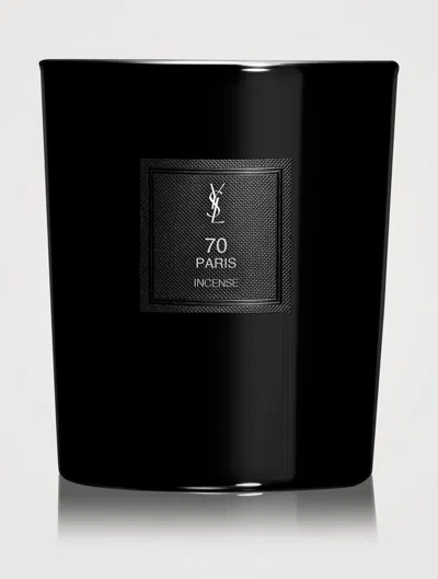 Saint Laurent Yves  70 Paris Incense 7.7 oz Scented Candle 3614274191974 In Black