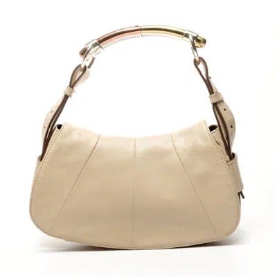 Pre-owned Saint Laurent Yves  Beige Shoulder Bag ()