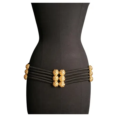 Pre-owned Saint Laurent Yves  Belt By Yves  Circa 1990 In Black