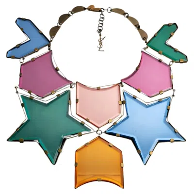 Pre-owned Saint Laurent Yves  Bib Necklace By Stefano Pilati Spring-summer 2008 In Multi