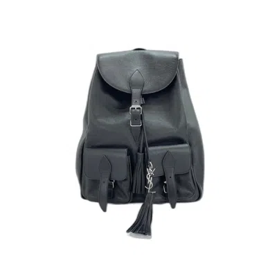 Pre-owned Saint Laurent Yves  Black Backpack ()