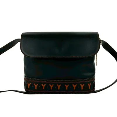 Pre-owned Saint Laurent Yves  Black Leather Shoulder Bag ()