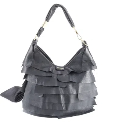Pre-owned Saint Laurent Yves  Black Leather Shoulder Bag Tote Bag ()