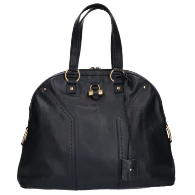 Pre-owned Saint Laurent Yves  Black Leather Tote Bag ()