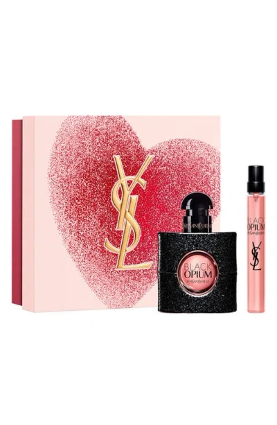 Saint Laurent Ysl Black Opium Eau De Parfum Valentine's Day Perfume Set In Pink