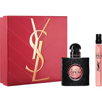 Saint Laurent Yves  Black Opium Eau De Parfum 2-piece Gift Set In Transparent