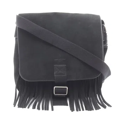 Pre-owned Saint Laurent Yves  Black Suede Handbag Shoulder Bag ()