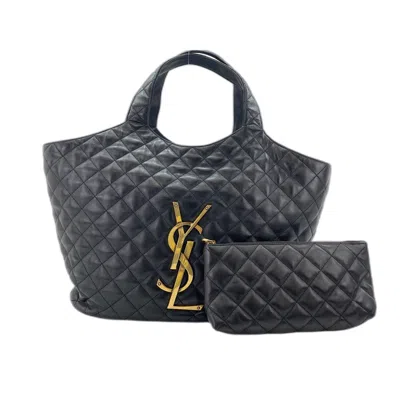 Pre-owned Saint Laurent Yves  Black Tote Bag ()