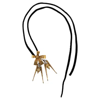 Pre-owned Saint Laurent Yves  Bow Necklace In Multi