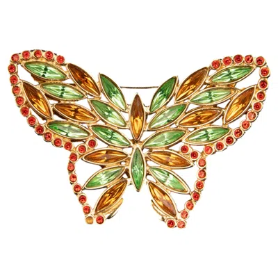 Pre-owned Saint Laurent Yves  Brooch 'butterfly' By Yves  Winter 1995-1996 In Multi