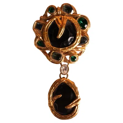 Pre-owned Saint Laurent Yves  Brooch By Yves  Circa 1980 In Multiple