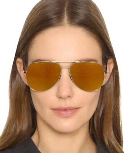 Pre-owned Saint Laurent Yves  Classic 11-006 Silver Sunglasses
