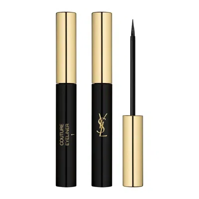 Saint Laurent Yves  Couture Eyeline In 01 Deep Black