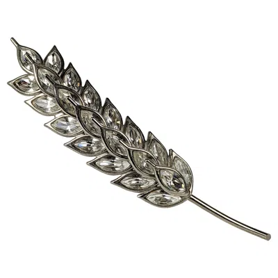 Pre-owned Saint Laurent Yves  Crystal Wheat Brooch, Goossens In Multi