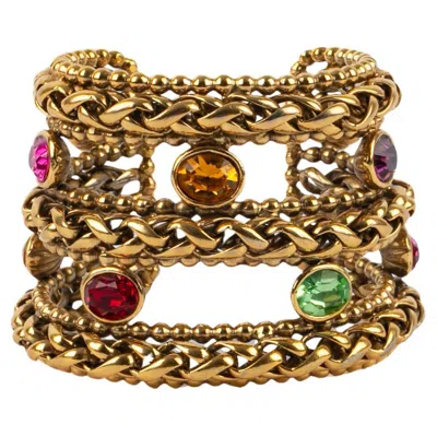 Pre-owned Saint Laurent Yves  Cuff Bracelet In Multi