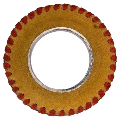 Pre-owned Saint Laurent Yves  D�fil� Suede Bracelet In Multiple