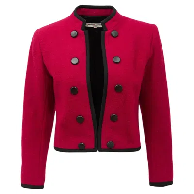 Pre-owned Saint Laurent Yves  Fw 1982 80s Rive Gauche Purple Cropped Runway Jacket Fr 38