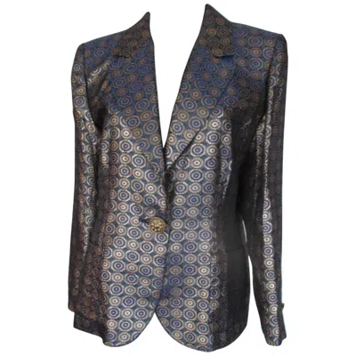 Pre-owned Saint Laurent Yves  Gold And Blue Jacket