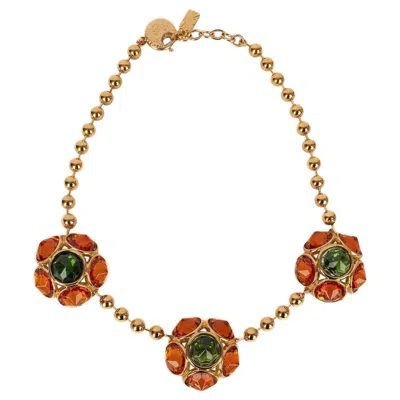 Pre-owned Saint Laurent Yves  Golden Metal Necklace In Multi