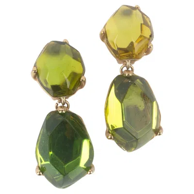 Pre-owned Saint Laurent Yves  Green Earrings