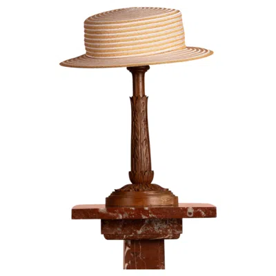 Pre-owned Saint Laurent Yves  Hat By Yves  Summer 1999 In Brown