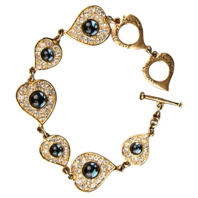 Pre-owned Saint Laurent Yves  Heart Bracelet By Yves  Circa 1990 In Multi