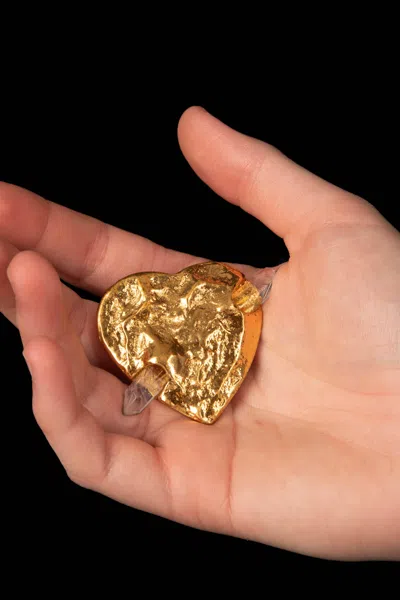 Pre-owned Saint Laurent Yves  'heart' Brooch By Yves  Circa 1987 In Multi