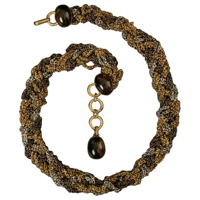 Pre-owned Saint Laurent Yves  Intertwined Chains Belt, 1960s-1970 In Multi