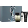 Saint Laurent Yves  La Nuit De L'homme Eau De Toilette 3-piece Gift Set (limited Edition) $163 Value In No Color