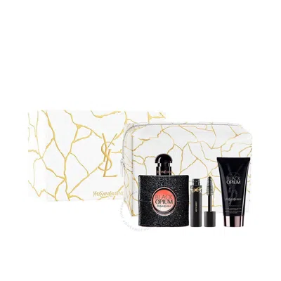 Saint Laurent Yves  Ladies Black Opium 4 Gift Set Fragrances 3614274095630 In White