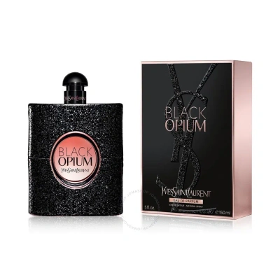 Saint Laurent Yves  Ladies Black Opium Edp Spray 5 oz (150 Ml) In Black / Orange / Pink