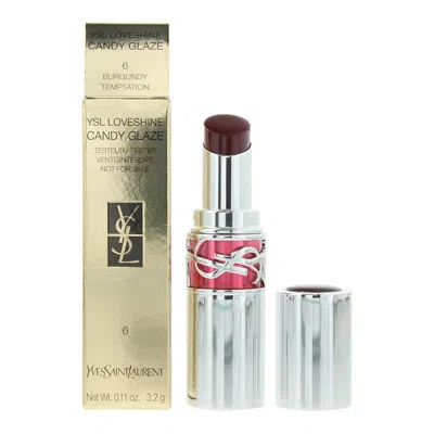 Saint Laurent Yves  Ladies Candy Glaze Lip Gloss Stick 0.11 oz (tester) 06 Burgundy Temptation Makeup