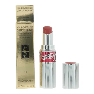 Saint Laurent Yves  Ladies Candy Glaze Lipstick 0.11 oz (tester) 13 Flashing Rose Makeup 493696881818