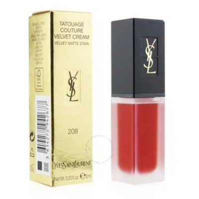 Saint Laurent Yves  Ladies Tatouage Couture Velvet Cream Liquid Lipstick Cream 208 Makeup 36142729426 In White