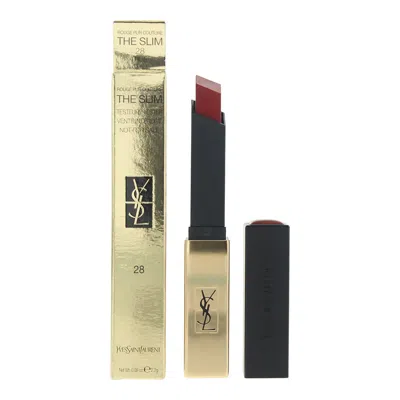 Saint Laurent Yves  Ladies The Slim Leather Matte Lipstick 0.08 oz (tester) 28 True Chili Makeup 3614