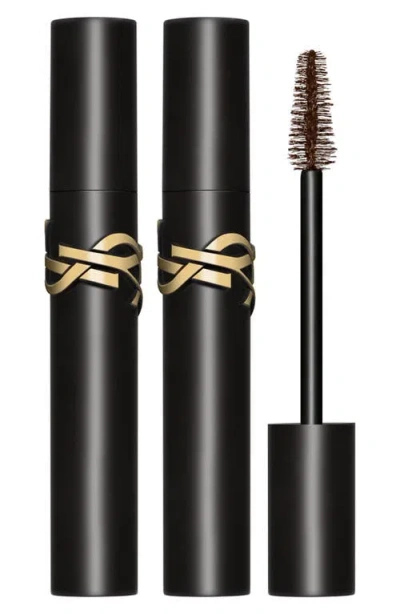 Saint Laurent Yves  Lash Clash Extreme Volume Mascara Duo $72 Value In Transparent