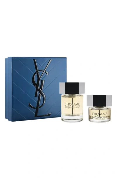 Saint Laurent Yves  L'homme Eau De Toilette Fragrance Gift Set $199 Value In Transparent