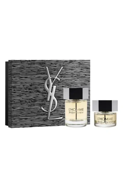 Saint Laurent Yves  L'homme Eau De Toilette Set In Transparent