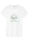 Saint Laurent Music Festival T-shirt In Multicoloured 1