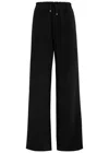 Saint Laurent Straight Leg Trousers With Drawstring In Black
