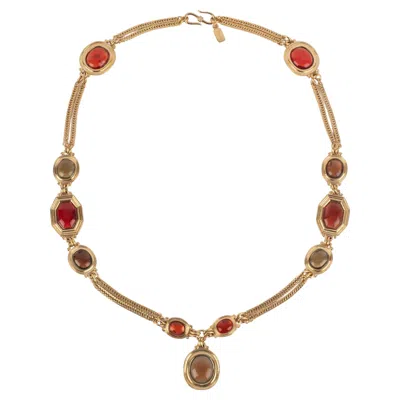 Pre-owned Saint Laurent Yves  Long Necklace In Multi