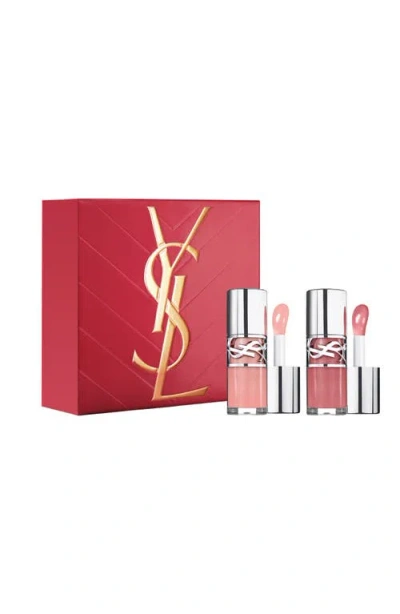 Saint Laurent Yves  Loveshine Plumping Lip Oil Gloss Gift Set $80 Value In Transparent