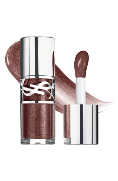 Saint Laurent Yves  Loveshine Plumping Lip Oil Gloss With Hyaluronic Acid In 06 Espresso Stardust