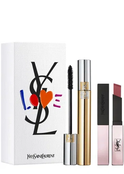 Saint Laurent Yves  Mascara Volume Effet Faux Cils & Rouge Pur Couture Gift Set In White
