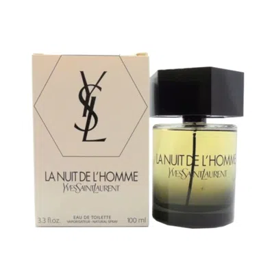 Saint Laurent Yves  Men's Lanuit De Lhomme Edt Spray 3.3 oz Fragrances 3365440646933 (tester) In Purple