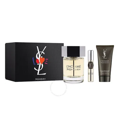 Saint Laurent Yves  Men's L'homme Gift Set Fragrances 3614273721493 In White