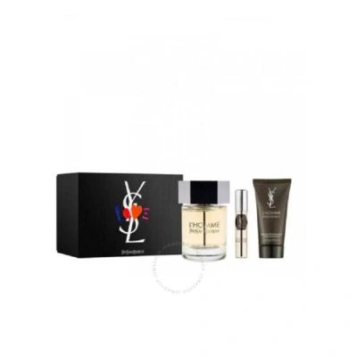 Saint Laurent Yves  Men's L'homme Gift Set Fragrances 3614273956734 In White